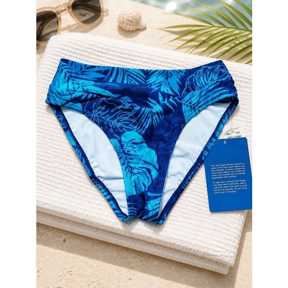 BLUE BIKINI BOTTOM with GLITTER OCEAN DREAM  S-8
